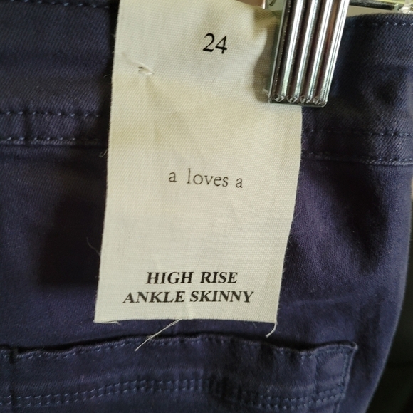 High Rise Ankle Skinny Denim Jegging Jeans Size 24 - Picture 9 of 11